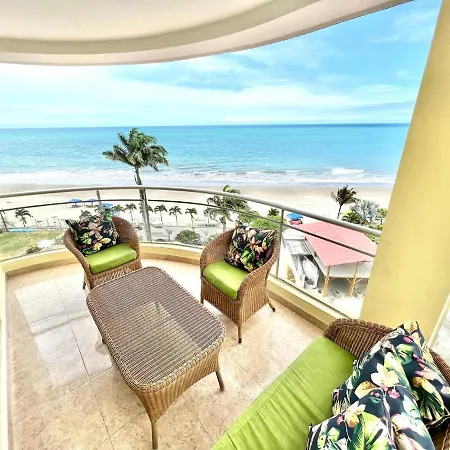 Encantador departamento frente al mar con WIFI Tonsupa Exterior foto